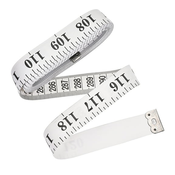 Uxcell Cloth Tape Measure for Body 120 inch Metric Inch Measuring Tape Soft Dual Sided for Tailor Sewing White