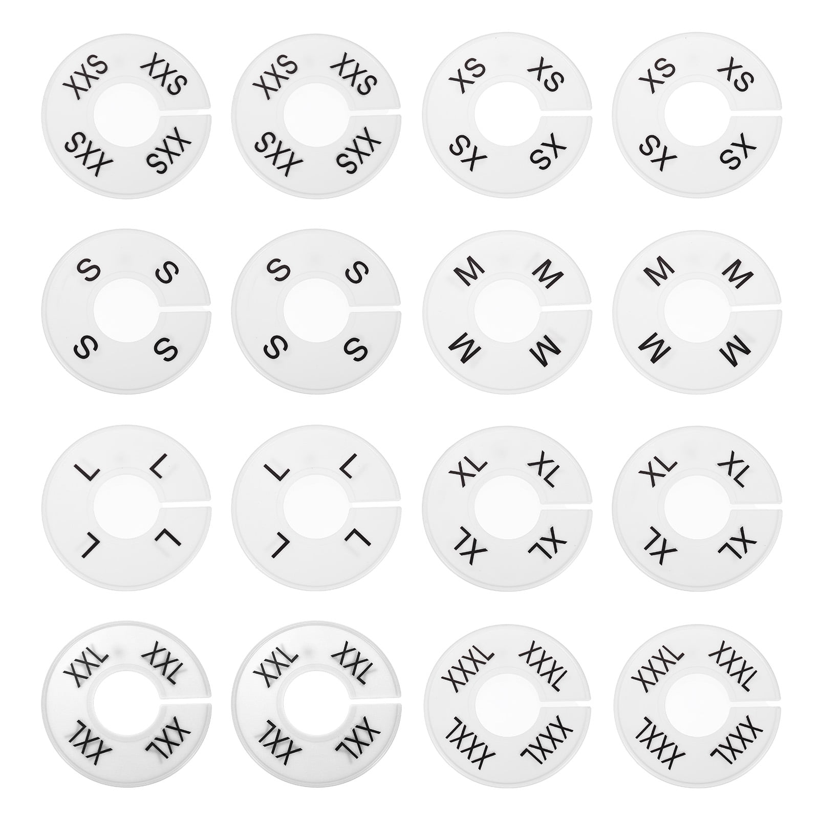 Uxcell Clothes Dividers,16 Pack Round Closet Rack Dividers Clothing ...