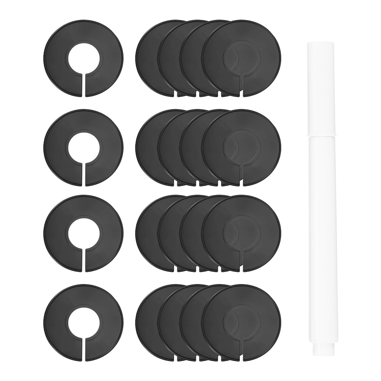 Uxcell Clothes Dividers,20 Pack Round Closet Rack Dividers Clothing ...