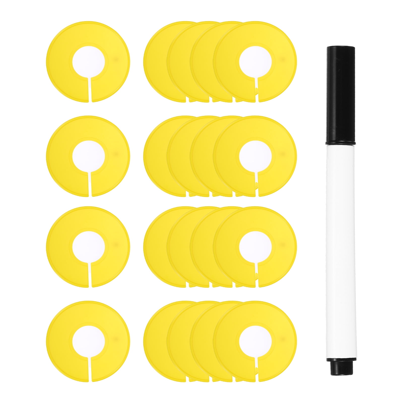 Uxcell Clothes Dividers,20 Pack Round Closet Rack Dividers Clothing ...