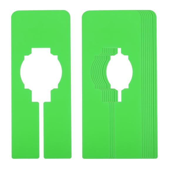 Uxcell Clothes Dividers, Closet Clothing Rack Dividers Blank Rectangle Separator, Green 10 Pack