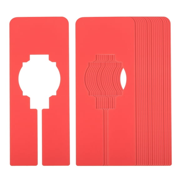 Uxcell Clothes Dividers, Closet Clothing Rack Dividers Blank Rectangle Separator, Red 20 Pack