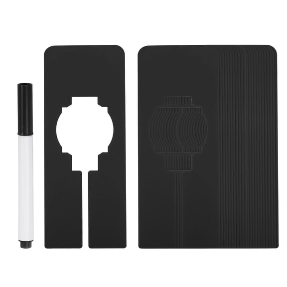 Uxcell Clothes Dividers, Closet Clothing Rack Dividers Blank Rectangle Separator with Marker Pen, Black 24 Pack