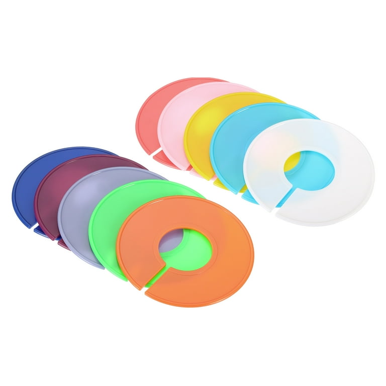 Clothing rack outlet size dividers