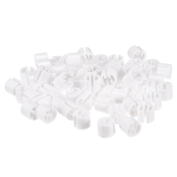 Uxcell Clothes Hanger Marker Blank Fit 3.5mm Rod for Garment Color Coding White 100 Pack