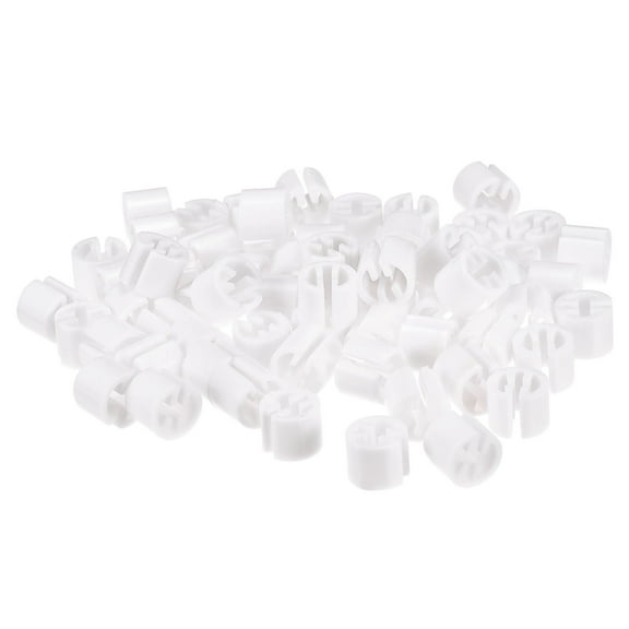 Uxcell Clothes Hanger Marker Blank Fit 3.5mm Rod for Garment Color Coding White 300 Pack