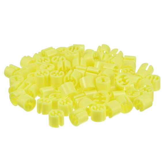 Uxcell Clothes Hanger Marker Blank Fit 3.5mm Rod for Garment Color Coding Yellow 300 Pack