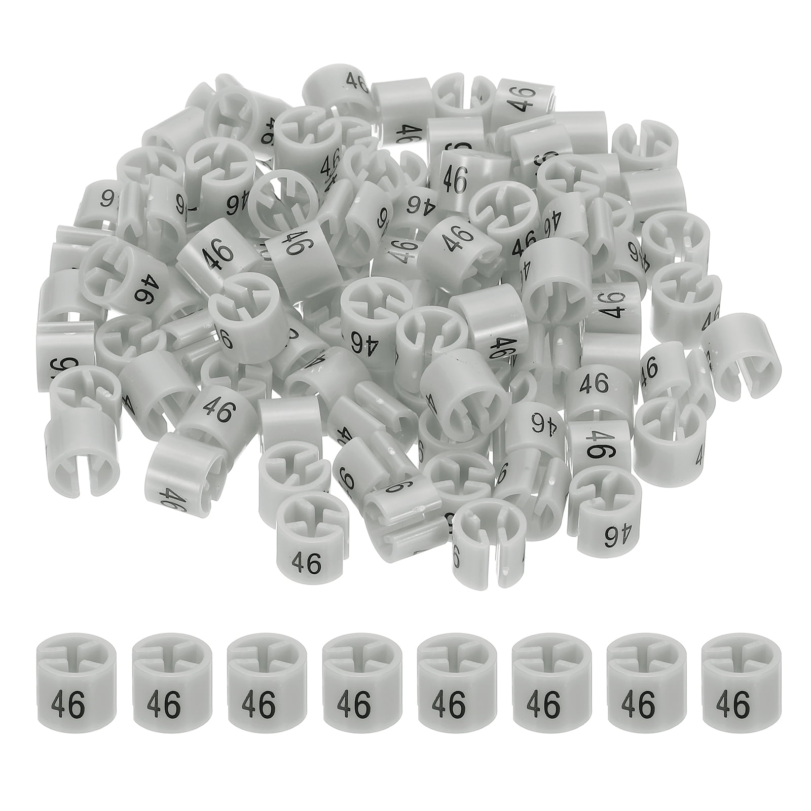 Clothes Hanger Markers Number 46 Tags Garment Size Tag Hanger Clips ...