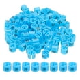 thumbnail image 1 of Clothes Hanger Markers Number 26 Tags Garment Size Tag Hanger Clips Round Color Coding Label, Blue 100Pcs, 1 of 6
