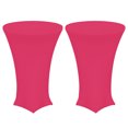 thumbnail image 1 of Uxcell Cocktail Tablecloth Spandex Stretch Tablecloth 2 Pcs Magenta 32" Dia x 43" Height, 1 of 7