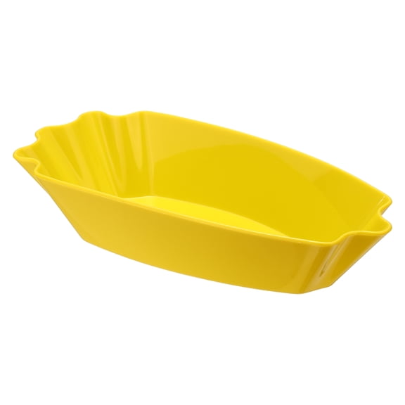 Uxcell Coffee Beans Sample Tray, 400g Coffee Beans Display Dish Reusable Plastic Sample Weighing Tray Storage Container for Home Cafe Exhibition Weighing and Displaying, Yellow