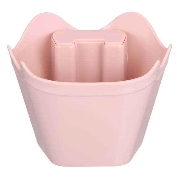 Uxcell Coffee Knock Box, 4 Inch Plastic Polygonal Knock Box for Espresso Machine Accessories, Multipurpose Coffee Grounds Bin with Non-Slip Base for Home Cafe Office Use, Pink
