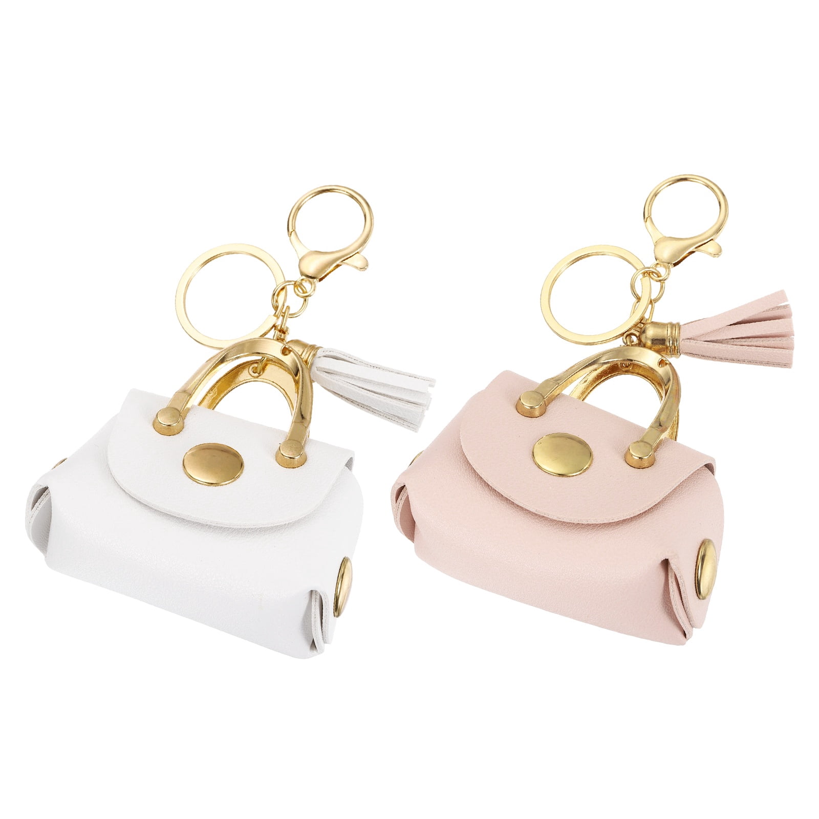 小物 Useful Key Charm ECRU Uxcell Coin Purse Keychain, Cute Mini Handbags Purse Charm