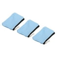 thumbnail image 1 of Uxcell Coin Purse Pouch Change Purses Small Organizer Bags 3.15" x 5.12", Blue 3Pcs, 1 of 5