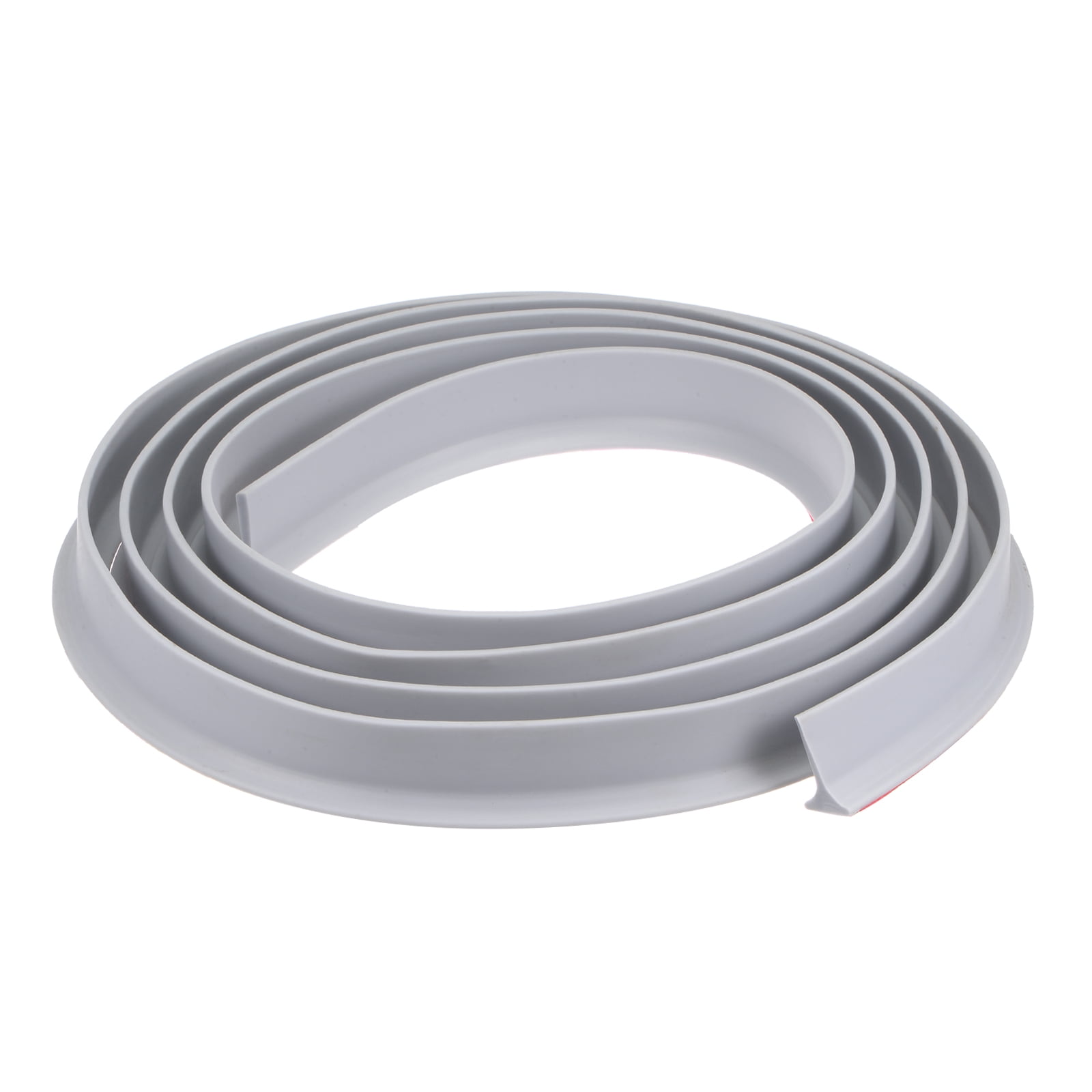 HARFINGTON Collapsible Shower Water Barrier – 70.87" Wet/Dry Separation Seal Strip With Adhesive Backing, Blade & Gloves – Silicone, Grey, Cut-to-Length