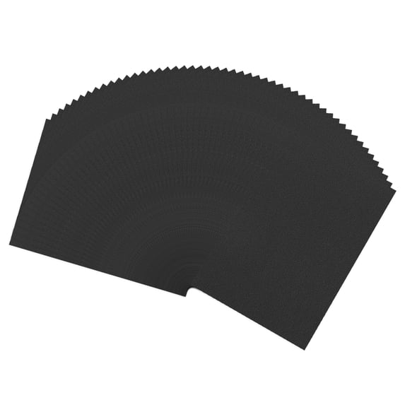 Uxcell Colored A5 Copy Paper, 200 Pcs Crafting Decorating Origami Paper, Black