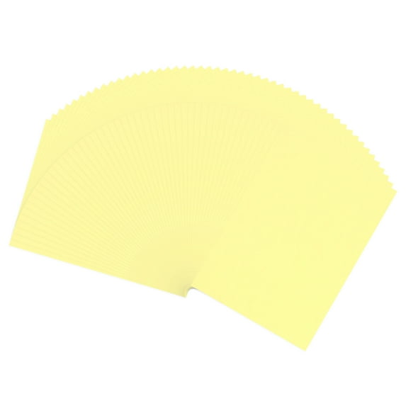 Uxcell Colored A5 Copy Paper, 200 Pcs Crafting Decorating Origami Paper, Light Yellow