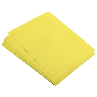 ColorMates Smooth & Silky Deep Sunshine Yellow Card Stock - 8 1/2 x 11 in  65 lb Cover Smooth 25 per Package
