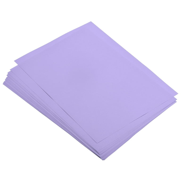 Uxcell Colored Copy Paper 8.5x11 Inch Printer Paper 22lb/80gsm Light Purple  25 Sheets for Office Printing