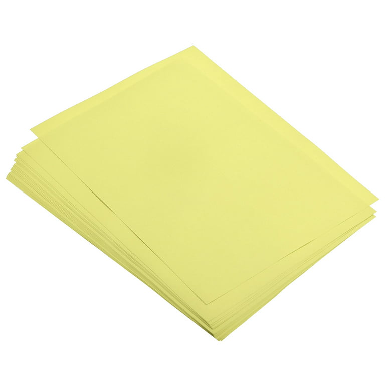 Colored Cardstock for DIY Card Making, Scrapbooking, Gift Decor, Education, Office Printing | Harfington, Light Yellow / 25pcs