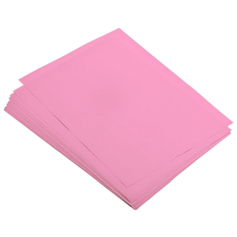 Uxcell Colored Copy Paper 8.5x11 Inch Printer Paper 22lb 80gsm Pink 50 Sheets for Office Printing