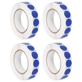 Uxcell 4 Roll 0.5" Colored Dot Stickers Adhesive Coding Label Sapphire Blue