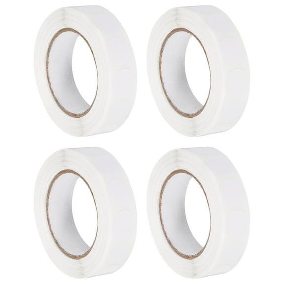Uxcell Colored Dot Stickers 0.5", 4000 Pcs Color Coding Labels Blank Circle Stickers Adhesive Round Price Labels for Inventory Office Garage Classroom, White
