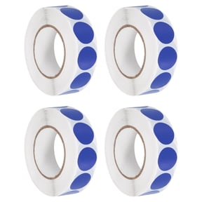 Uxcell 4 Roll 0.7" Colored Dot Stickers Adhesive Coding Label Sapphire Blue