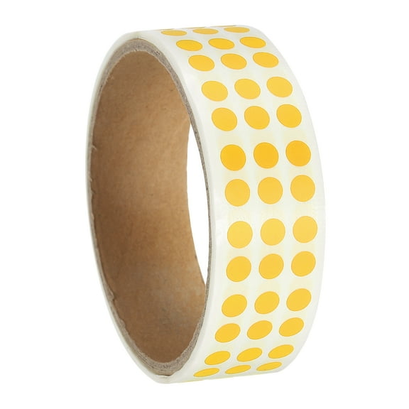 Uxcell Colored Dot Stickers Color Coding Blank Circle Labels Adhesive Round Price Stickers for Inventory Office Tan