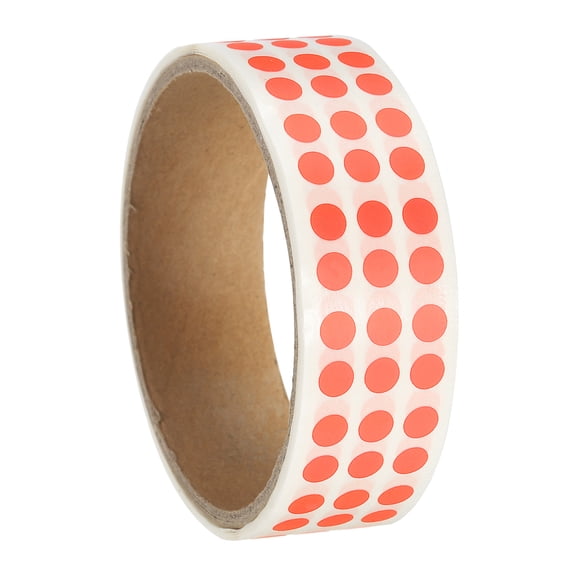 Uxcell Colored Dot Stickers Color Coding Blank Circle Labels Adhesive Round Price Stickers for Inventory Office Fluorescent Orange