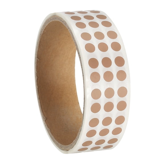 Uxcell Colored Dot Stickers Color Coding Blank Circle Labels Adhesive Round Price Stickers for Inventory Office Metallic Gold