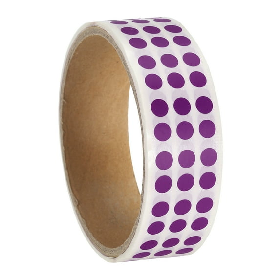 Uxcell Colored Dot Stickers Color Coding Blank Circle Labels Adhesive Round Price Stickers for Inventory Office Purple