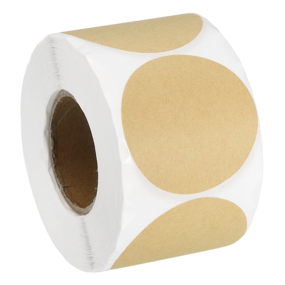 Uxcell Colored Dot Stickers Color Coding Labels Blank Circle Sticker Adhesive Round Price Stickers Kraft 2 in