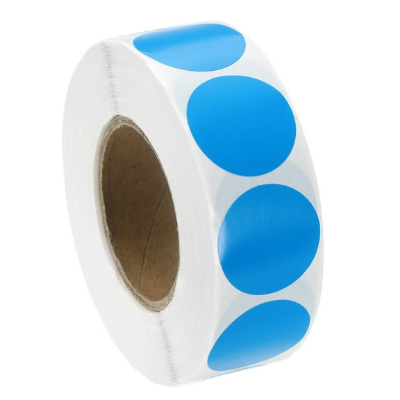 Uxcell Colored Dot Stickers, Color Coding Labels Blank Circle Stickers Adhesive Dark Blue