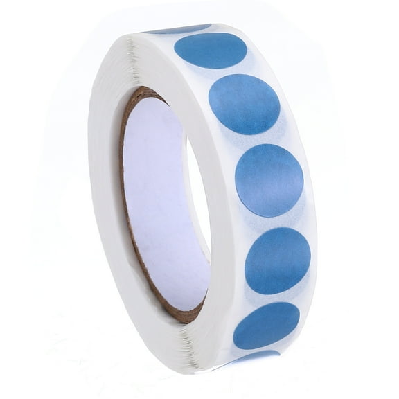 Uxcell Colored Dot Stickers, Color Coding Labels Blank Circle Stickers Adhesive Round Price Stickers Blue 1/2"