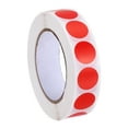 thumbnail image 1 of Uxcell Colored Dot Stickers, Color Coding Labels Blank Circle Stickers Adhesive Round Price Stickers Red 1/2", 1 of 7