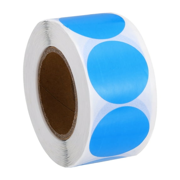 Uxcell Colored Dot Stickers, Color Coding Labels for Inventory and Organization Blue