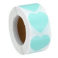 thumbnail image 1 of Uxcell Colored Heart Stickers, Color Coding Labels for Inventory Office Light Green, 1 of 7