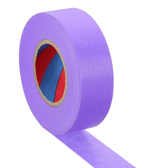 Uxcell Colored Masking Tape 1" x 55 Yards, Color Code Labeling Tape, Purple