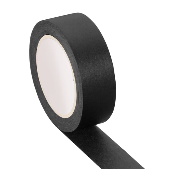 Uxcell Colored Masking Tape 9/16" x 11 Yards Color Code Labeling Tape Black