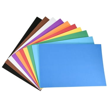 Uxcell Colorful EVA Foam Sheets Self Adhesive 7.8 x 11.8 Inch 1.8mm Thickness for Crafts DIY, 2 Set