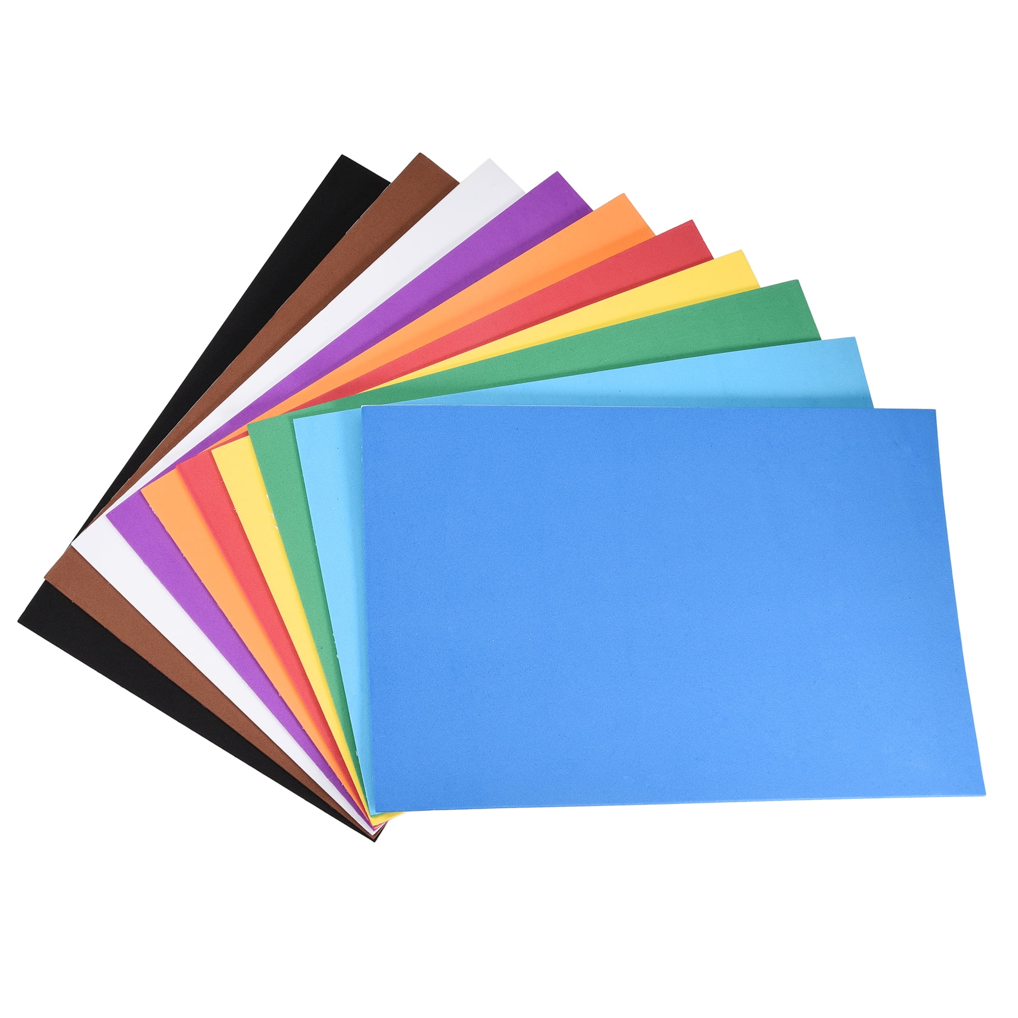 Uxcell Colorful EVA Foam Sheets Self Adhesive 7.8 x 11.8 Inch 1.8mm Thickness for Crafts DIY, 4 Set