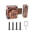 thumbnail image 1 of Uxcell Combination Cabinet Latch Keyless Drawer Lock 3-Digit Password Cabinet Lock Safety Lock Copper, 1 of 7