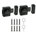 thumbnail image 1 of Uxcell Combination Cabinet Latch Zinc Alloy Keyless Drawer Lock 3-Digit Password Cabinet Lock Safety Lock Black, 1 of 7