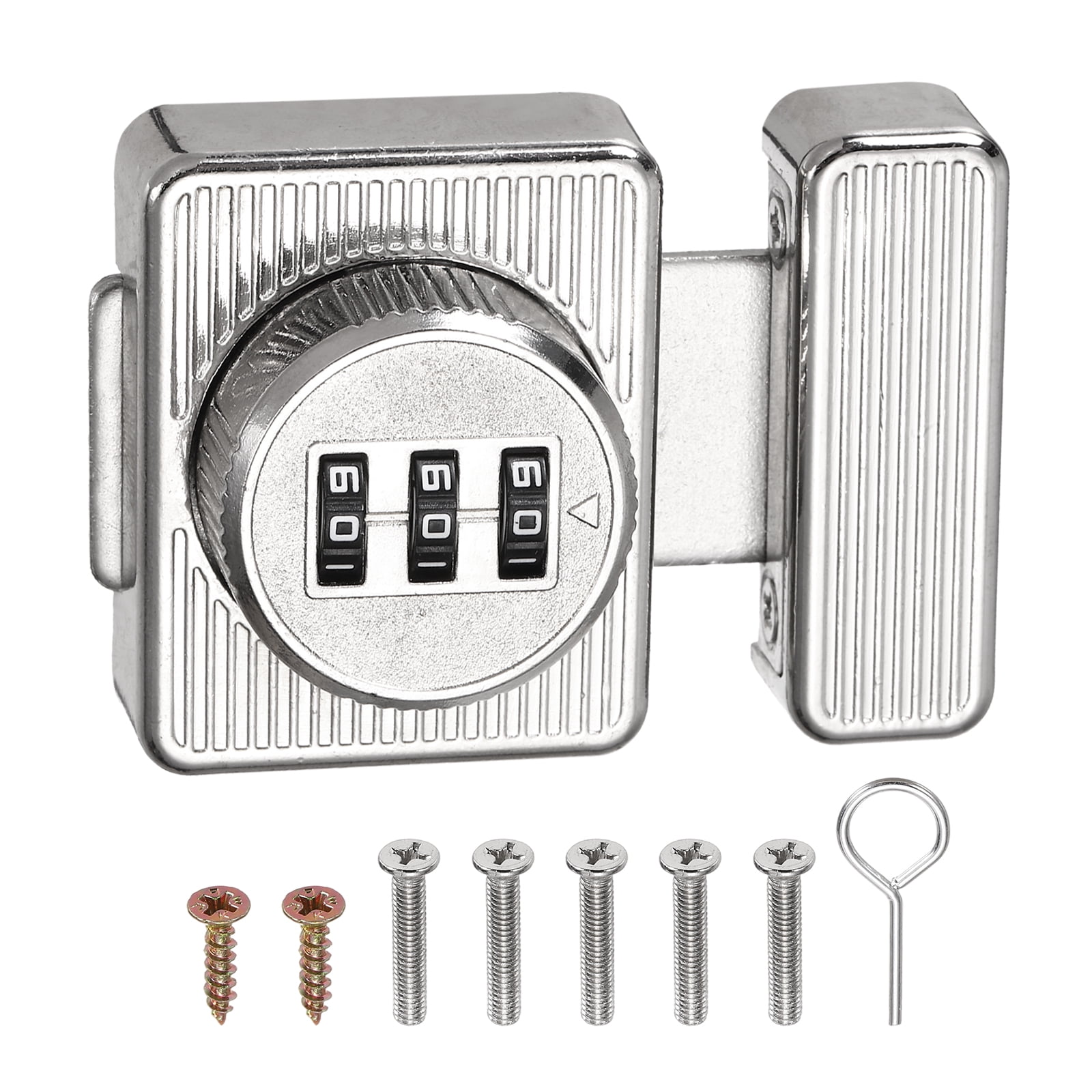 Uxcell Combination Cabinet Lock, 2 Inch 3-Digit Keyless Metal Drawer ...