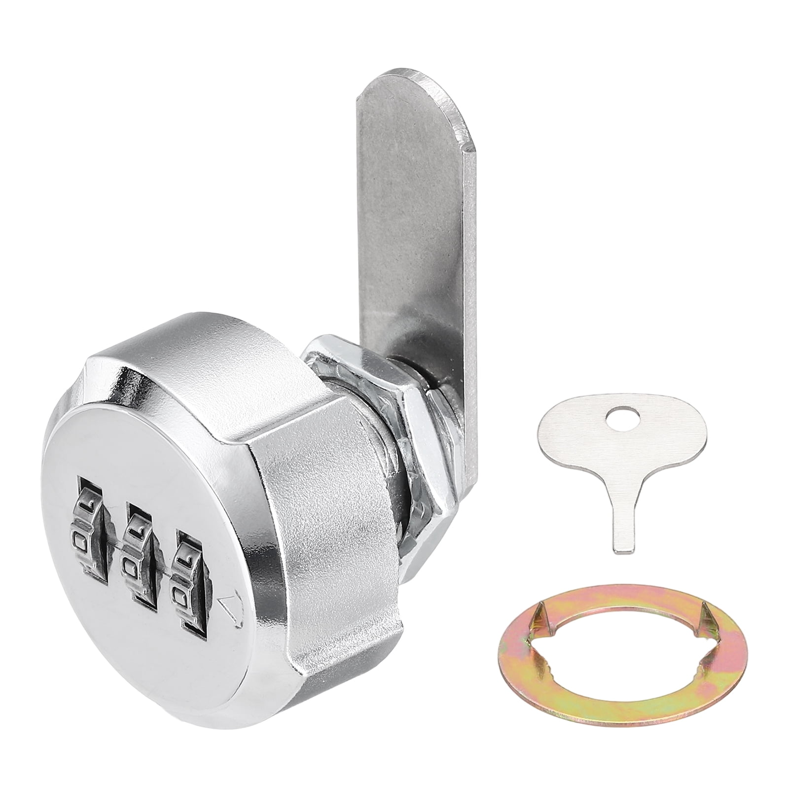 Uxcell Combination Cabinet Lock, 5/8Inch 3-Digit Keyless Metal Drawer ...