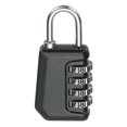 thumbnail image 1 of Uxcell Combination Lock, 4 Digit Padlock Combination Outdoor Waterproof Locker Lock for Gym Luggage Home Sport Hasp Storage Black, 1 of 7