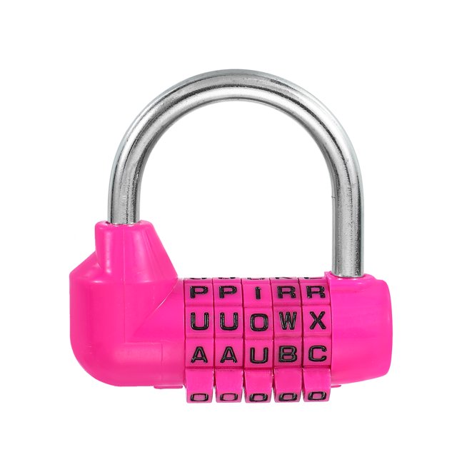 Uxcell Combination Padlock, 5 Digit Gym Locker Lock Alloy Steel