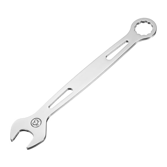 Uxcell Combination Wrench 13mm Metric Super Thin 12-Point Box and Open End Chrome Vanadium Steel Double Ended Spanner Tool for Automotive Furniture Machinery DIY Repair, Silver