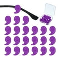 thumbnail image 1 of Uxcell Comma Shape Eye Glasses Ear Grips, Anti-Slip Silicone Comfort Eyeglass Ear Hooks with Box Purple, 1 of 7